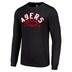San Francisco 49ers Starter Half Ball Team Long Sleeve T-Shirt Black