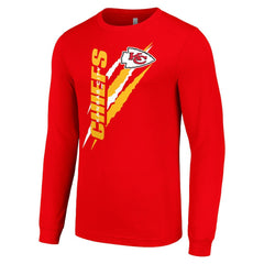 Kansas City Chiefs Starter Color Scratch Long Sleeve T-Shirt Red