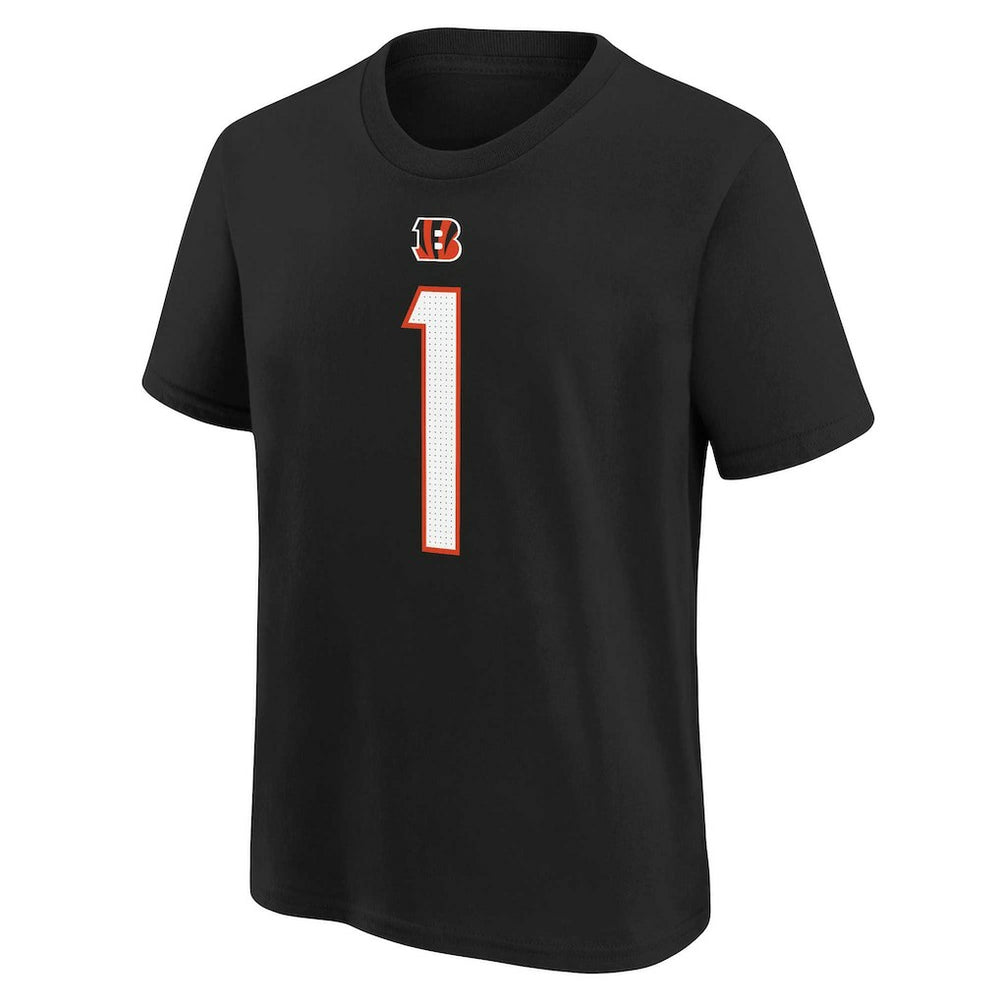 Nike Ja'Marr Chase Cincinnati Bengals Preschool Player Name & Number T-Shirt Black