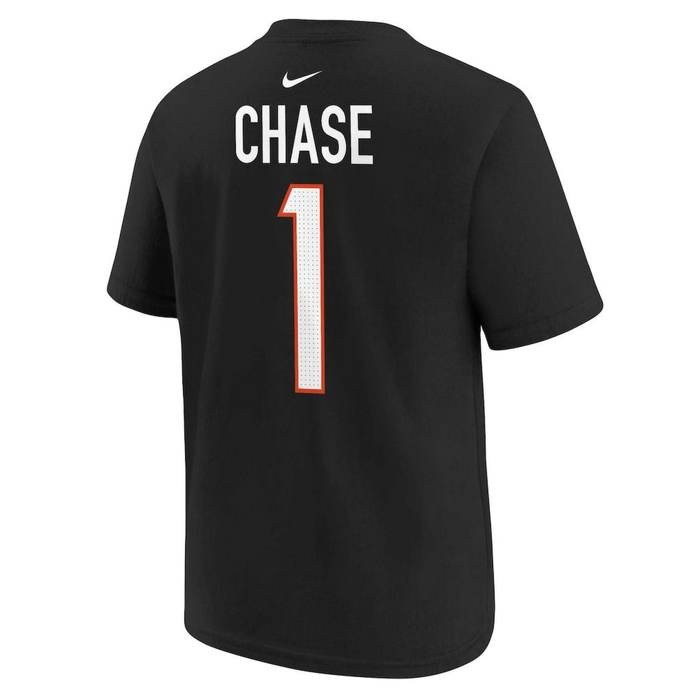 Nike Ja'Marr Chase Cincinnati Bengals Preschool Player Name & Number T-Shirt Black