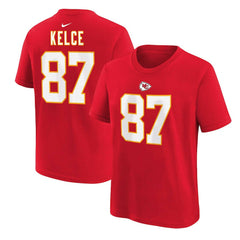 Nike Travis Kelce Kansas City Chiefs Preschool Player Name & Number T-Shirt Red