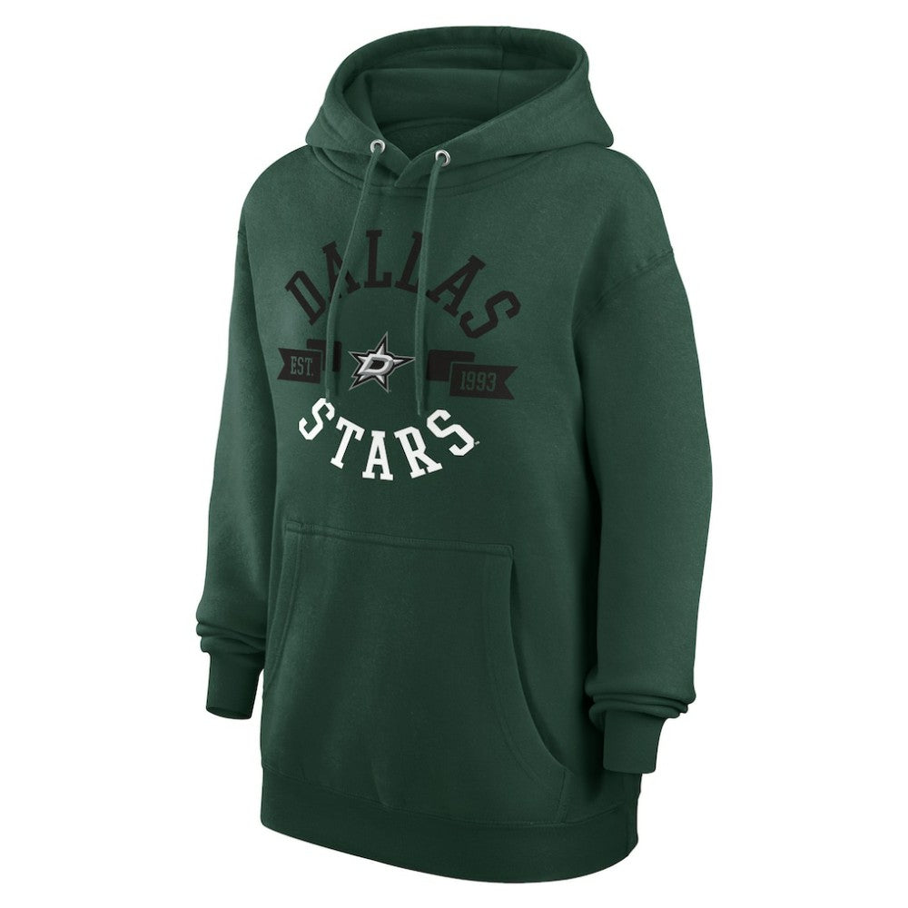 Dallas Stars G-III 4Her by Carl Banks Women's City Graphic Fleece Pullover Hoodie - Green - NHL 200592867