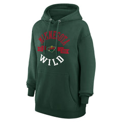 Minnesota Wild G-III 4Her by Carl Banks Women's City Graphic Fleece Pullover Hoodie - Green - NHL 200592868