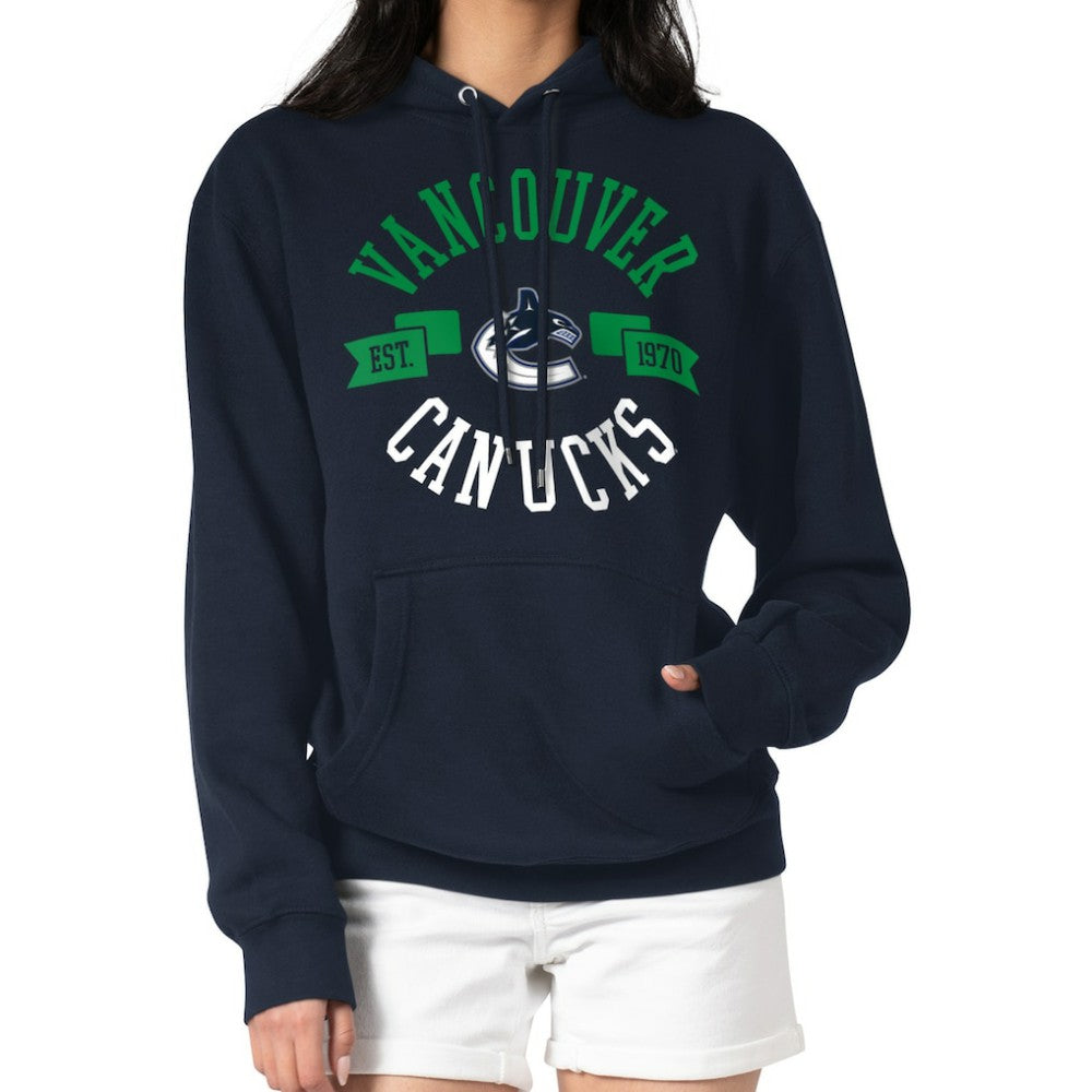 Vancouver Canucks G-III 4Her by Carl Banks Women's City Graphic Fleece Pullover Hoodie - Navy - NHL 200592891