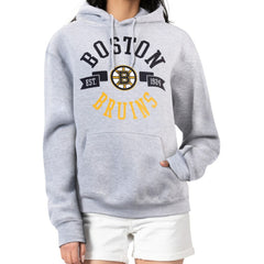 Boston Bruins G-III 4Her by Carl Banks Women's City Graphic Fleece Pullover Hoodie - Heather Gray - NHL 200592895