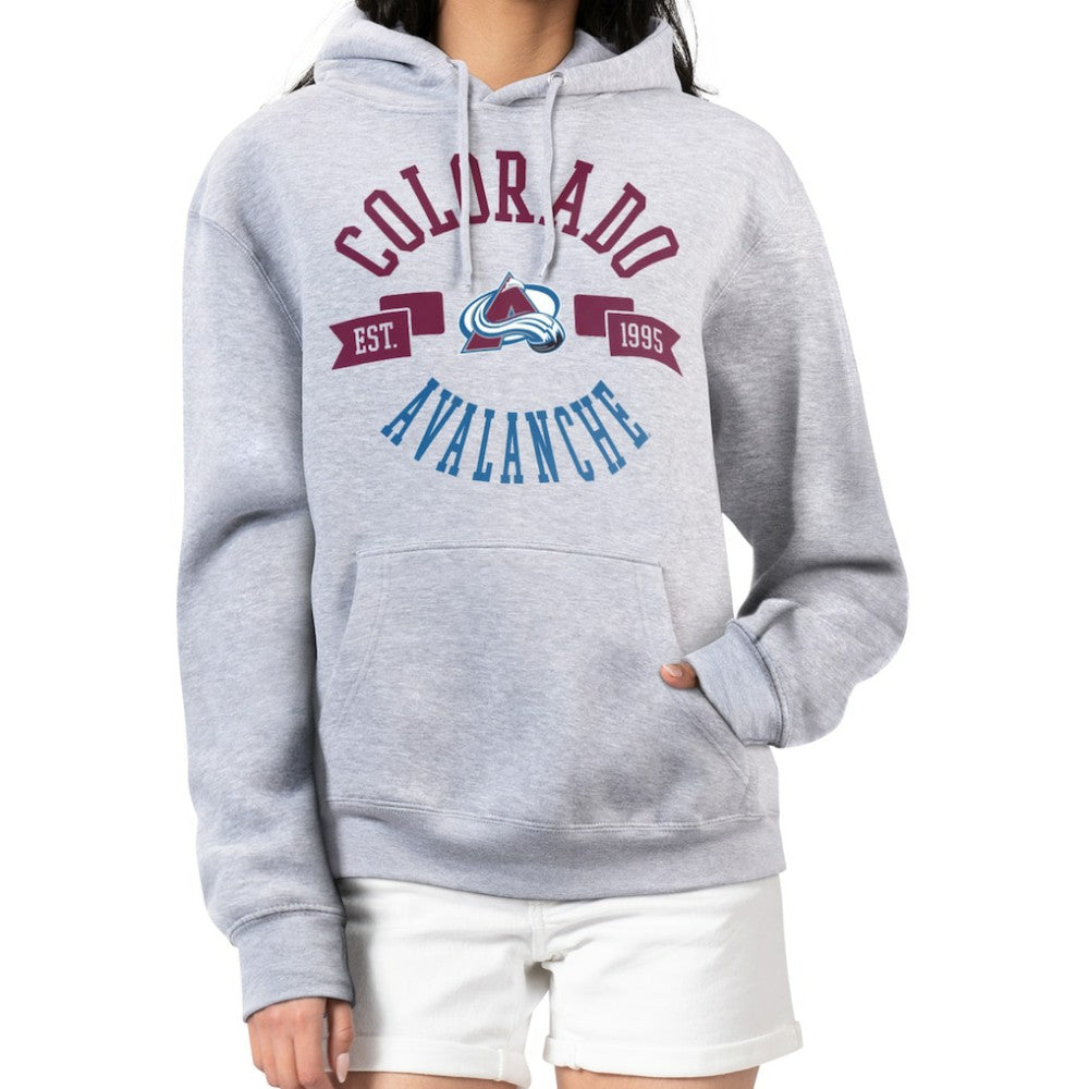 Colorado Avalanche G-III 4Her by Carl Banks Women's City Graphic Fleece Pullover Hoodie - Heather Gray - NHL 200592900