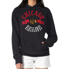 Chicago Blackhawks G-III 4Her by Carl Banks Women's City Graphic Fleece Pullover Hoodie - Black - NHL 200592908
