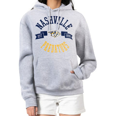 Nashville Predators G-III 4Her by Carl Banks Women's City Graphic Fleece Pullover Hoodie - Heather Gray - NHL 200592917