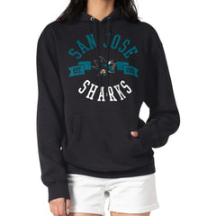 San Jose Sharks G-III 4Her by Carl Banks Women's City Graphic Fleece Pullover Hoodie - Black - NHL 200592931