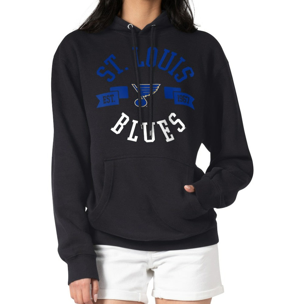 St. Louis Blues G-III 4Her by Carl Banks Women's City Graphic Fleece Pullover Hoodie - Black - NHL 200592933