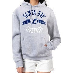 Tampa Bay Lightning G-III 4Her by Carl Banks Women's City Graphic Fleece Pullover Hoodie - Heather Gray - NHL 200592937