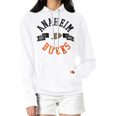 Anaheim Ducks G-III 4Her by Carl Banks Women's City Graphic Fleece Pullover Hoodie - White - NHL 200592943