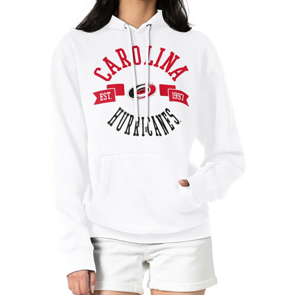 Carolina Hurricanes G-III 4Her by Carl Banks Women's City Graphic Fleece Pullover Hoodie - White - NHL 200592947