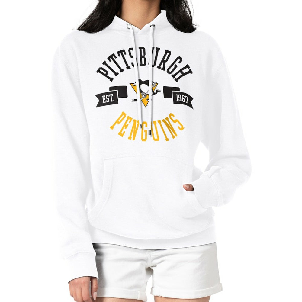 Pittsburgh Penguins G-III 4Her by Carl Banks Women's City Graphic Fleece Pullover Hoodie - White - NHL 200592965