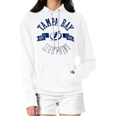 Tampa Bay Lightning G-III 4Her by Carl Banks Women's City Graphic Fleece Pullover Hoodie - White - NHL 200592969