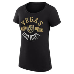 Vegas Golden Knights G-III 4Her by Carl Banks Women's Super-Slim Fit Lightweight City Graphic Sport Crewneck T-Shirt - Black - NHL 200593034