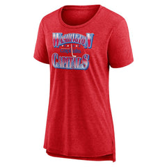 Washington Capitals Women's Crash the Net Tri-Blend T-Shirt - Red - NHL 200593139