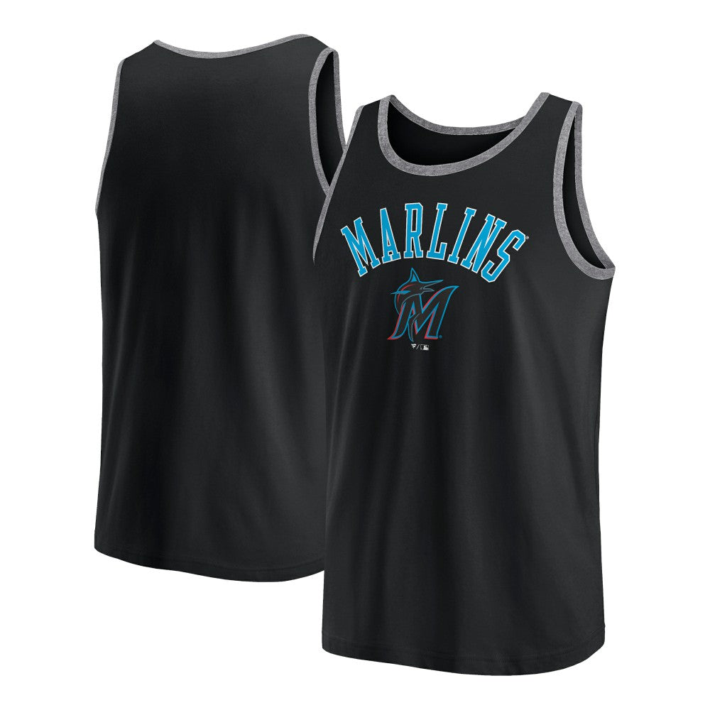 Miami Marlins Fanatics Bet Tank Top - Black - Fanatics Lifestyle