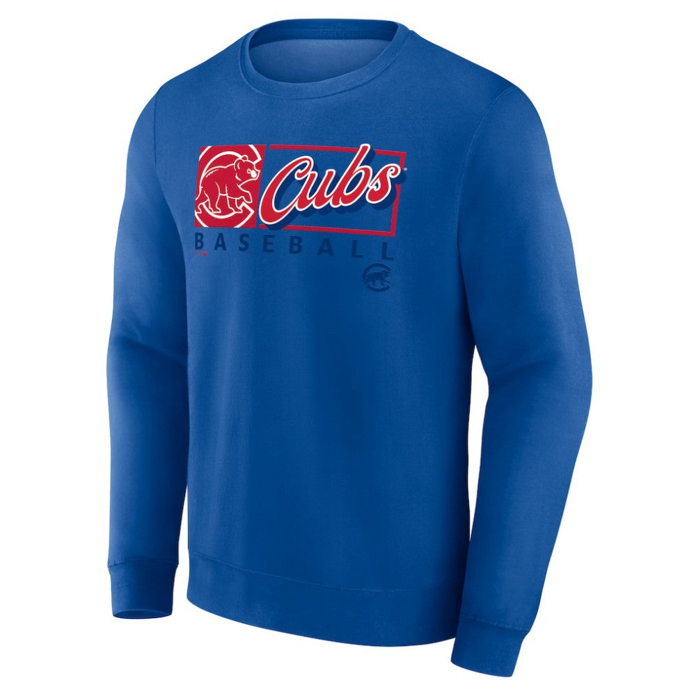 Chicago Cubs Fanatics Focus Fleece Pullover Sweatshirt - Royal - Fanatics on Sale