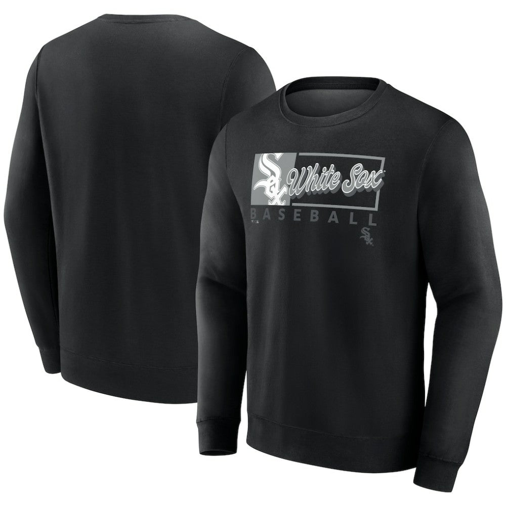 Chicago White Sox Fanatics Focus Fleece Pullover Sweatshirt - Black - Fanatics Online