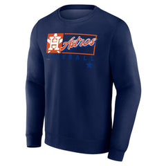Houston Astros Fanatics Focus Fleece Pullover Sweatshirt - Navy - Fanatics Discount