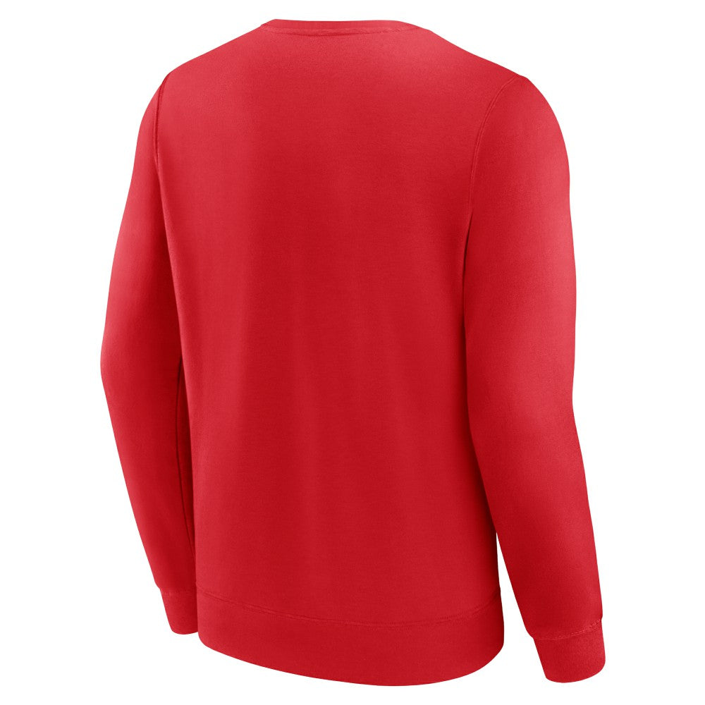 Los Angeles Angels Fanatics Focus Fleece Pullover Sweatshirt - Red - Fanatics Discount