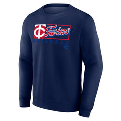 Minnesota Twins Fanatics Focus Fleece Pullover Sweatshirt - Navy - Fanatics Sale