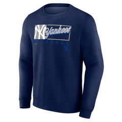 New York Yankees Fanatics Focus Fleece Pullover Sweatshirt - Navy - Fanatics Online