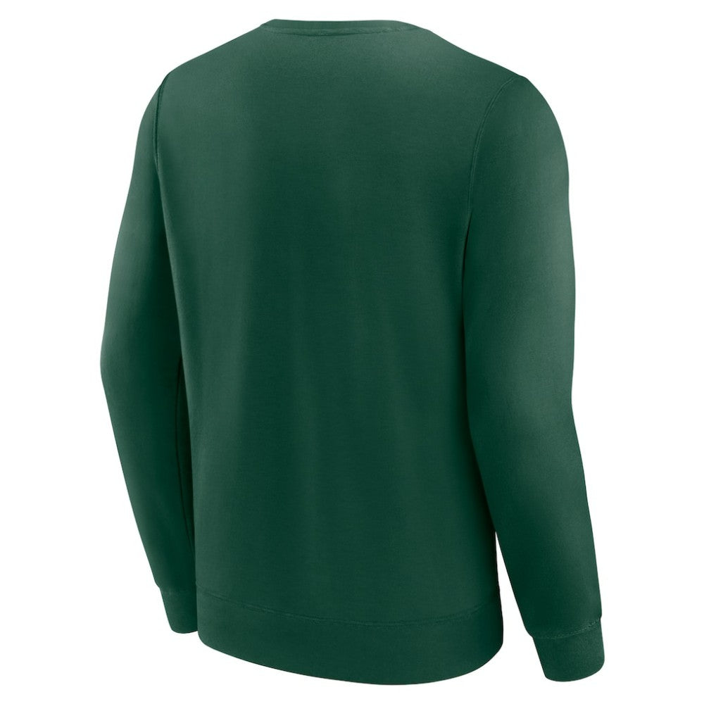 Athletics Fanatics Focus Fleece Pullover Sweatshirt - Green - Fanatics Discount