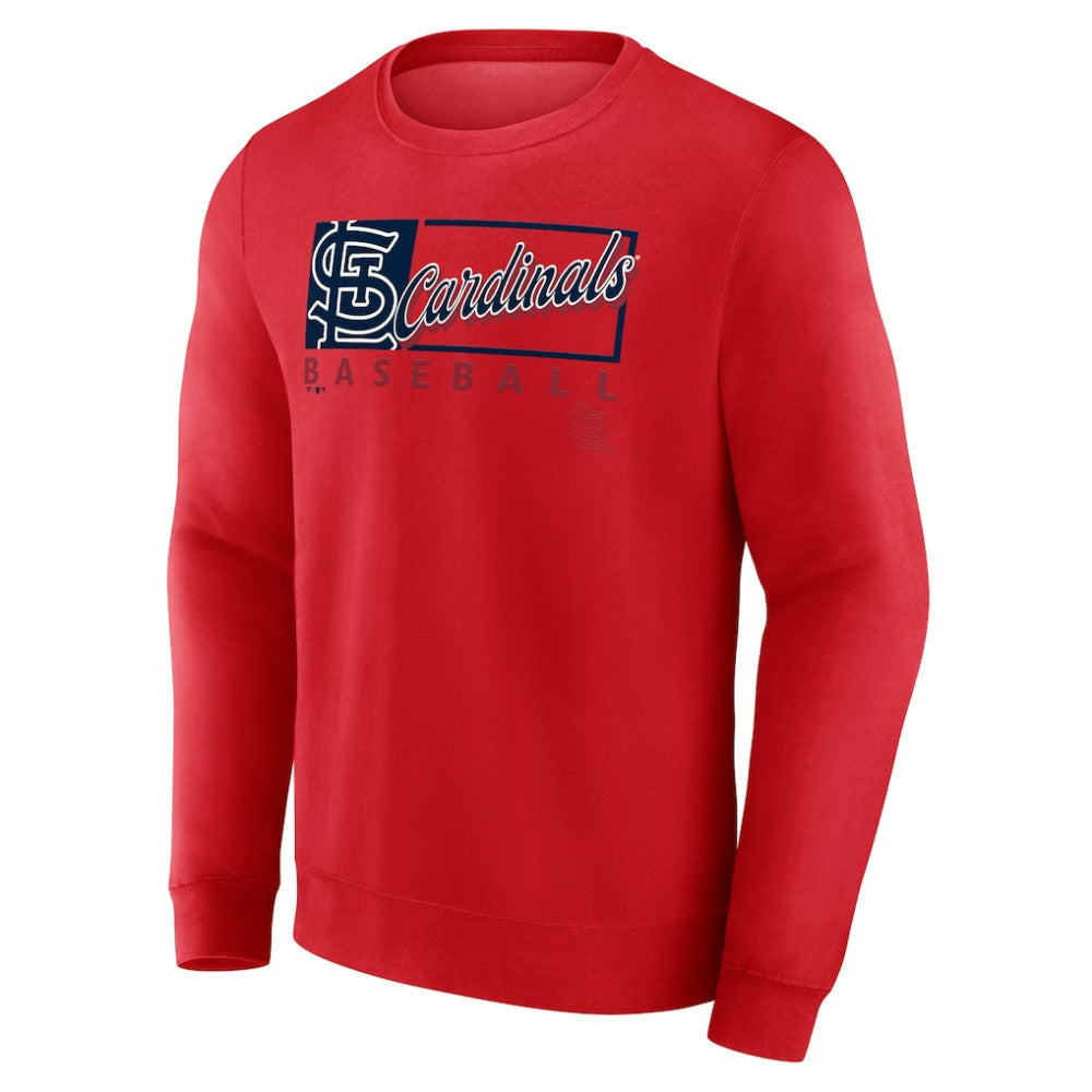 St. Louis Cardinals Fanatics Focus Fleece Pullover Sweatshirt - Red - Fanatics Lifestyle