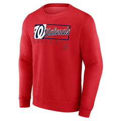 Washington Nationals Fanatics Focus Fleece Pullover Sweatshirt - Red - Fanatics Lifestyle