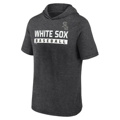 Chicago White Sox Fanatics Push Short Sleeve Pullover Hoodie - Heather Charcoal - Fanatics Online