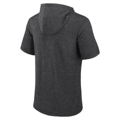 San Francisco Giants Fanatics Push Short Sleeve Pullover Hoodie - Heather Charcoal - Fanatics Sale