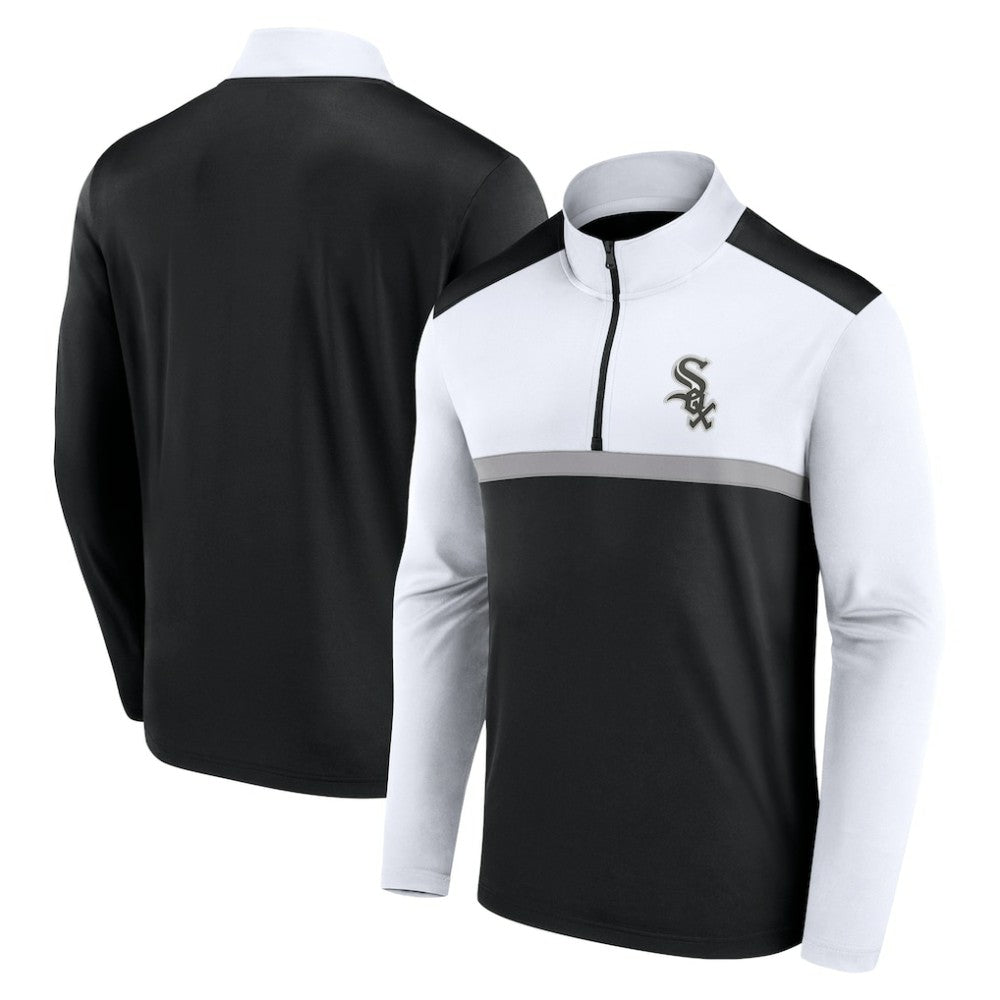 Chicago White Sox Fanatics Unstoppable Quarter-Zip Top - Black - Fanatics Lifestyle