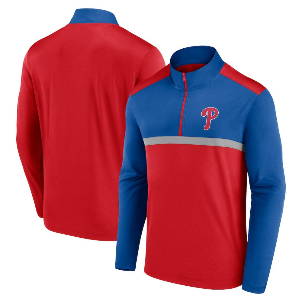 Philadelphia Phillies Fanatics Unstoppable Quarter-Zip Top - Red - Fanatics Lifestyle