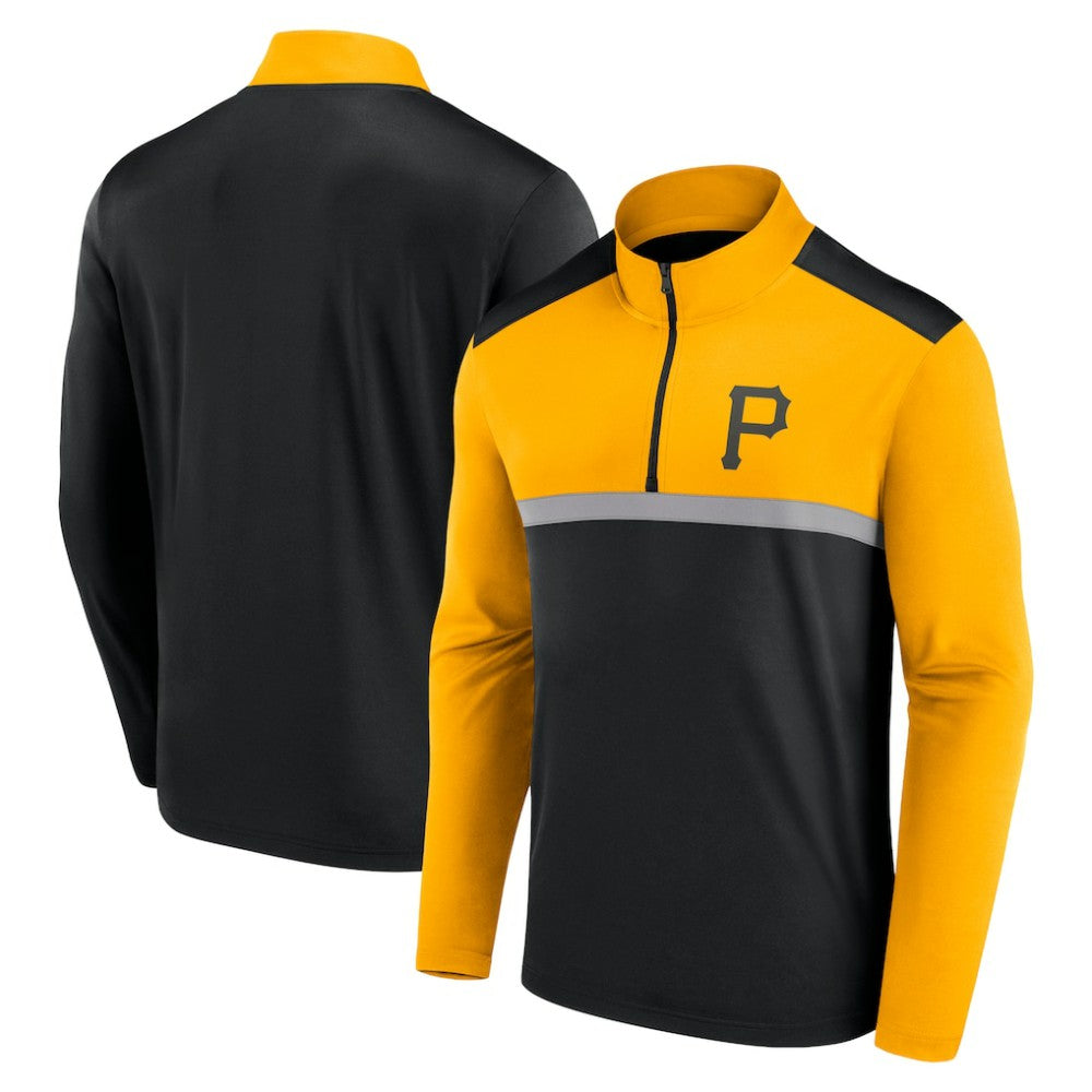 Pittsburgh Pirates Fanatics Unstoppable Quarter-Zip Top - Black - Fanatics Lifestyle