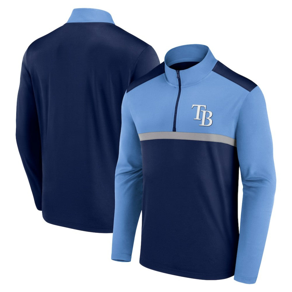 Tampa Bay Rays Fanatics Unstoppable Quarter-Zip Top - Navy - Fanatics Discount