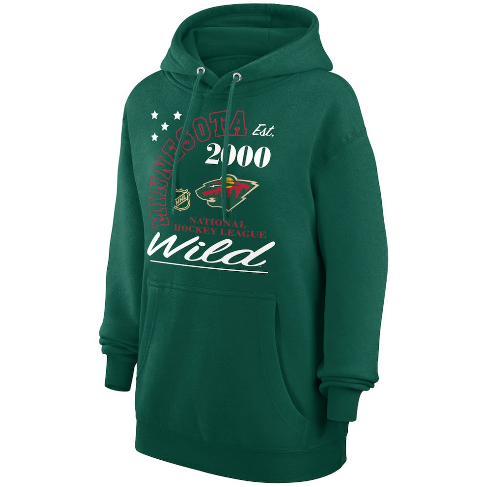 Minnesota Wild Starter Arch City Team Graphic Fleece Pullover Hoodie - Hunter Green - NHL 200594344
