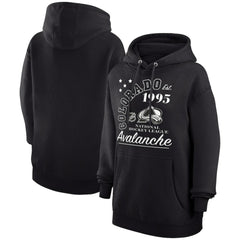 Colorado Avalanche Starter Arch City Team Graphic Fleece Pullover Hoodie - Black - NHL 200594369