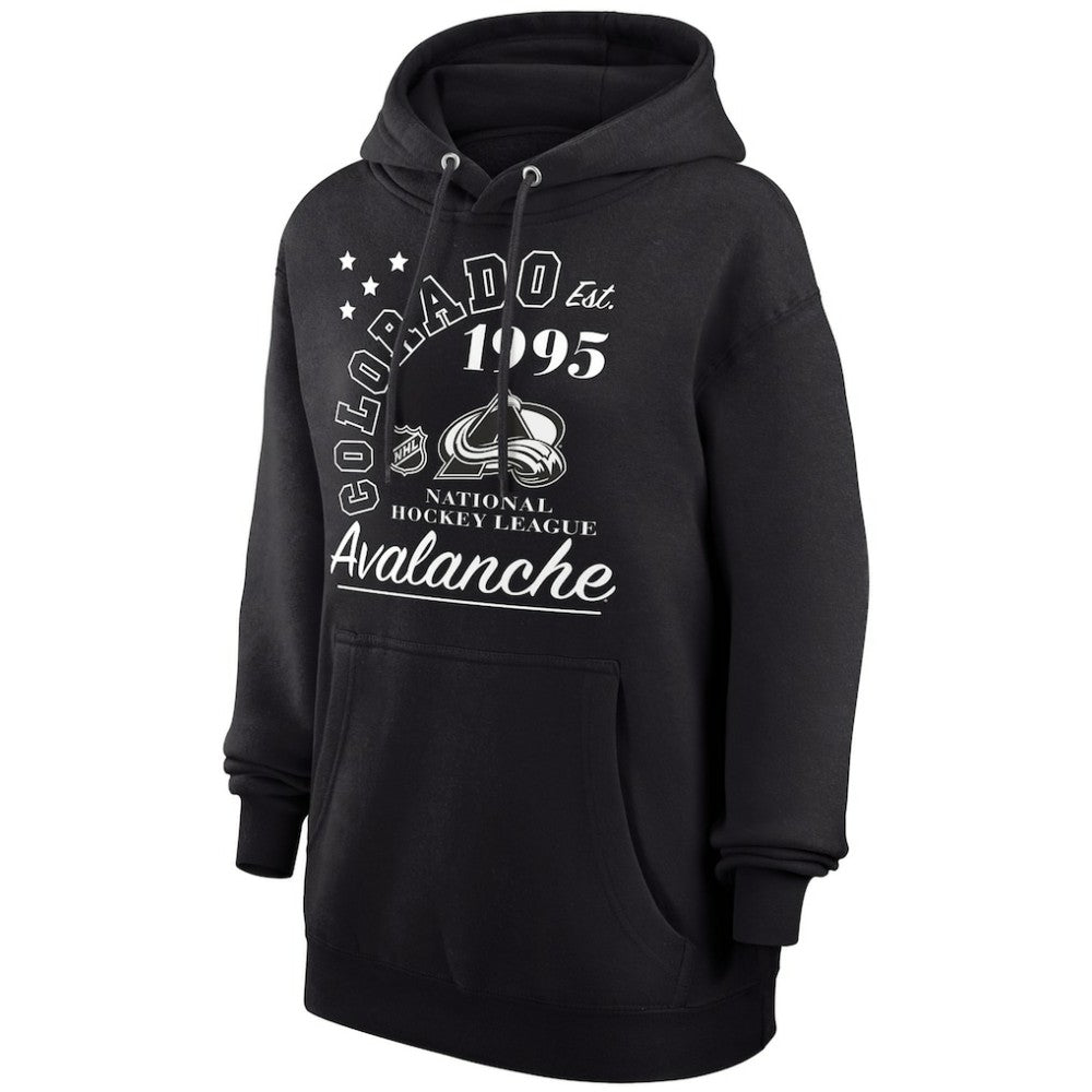 Colorado Avalanche Starter Arch City Team Graphic Fleece Pullover Hoodie - Black - NHL 200594369