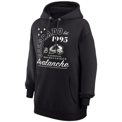 Colorado Avalanche Starter Arch City Team Graphic Fleece Pullover Hoodie - Black - NHL 200594369