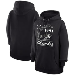 San Jose Sharks Starter Arch City Team Graphic Fleece Pullover Hoodie - Black - NHL 200594379