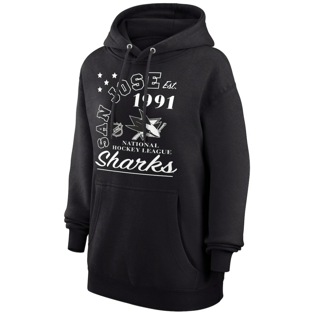 San Jose Sharks Starter Arch City Team Graphic Fleece Pullover Hoodie - Black - NHL 200594379