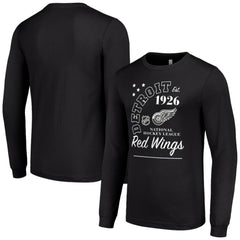 Detroit Red Wings Starter Arch City Theme Graphic Long Sleeve T-Shirt - Black - NHL 200594600