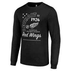 Detroit Red Wings Starter Arch City Theme Graphic Long Sleeve T-Shirt - Black - NHL 200594600