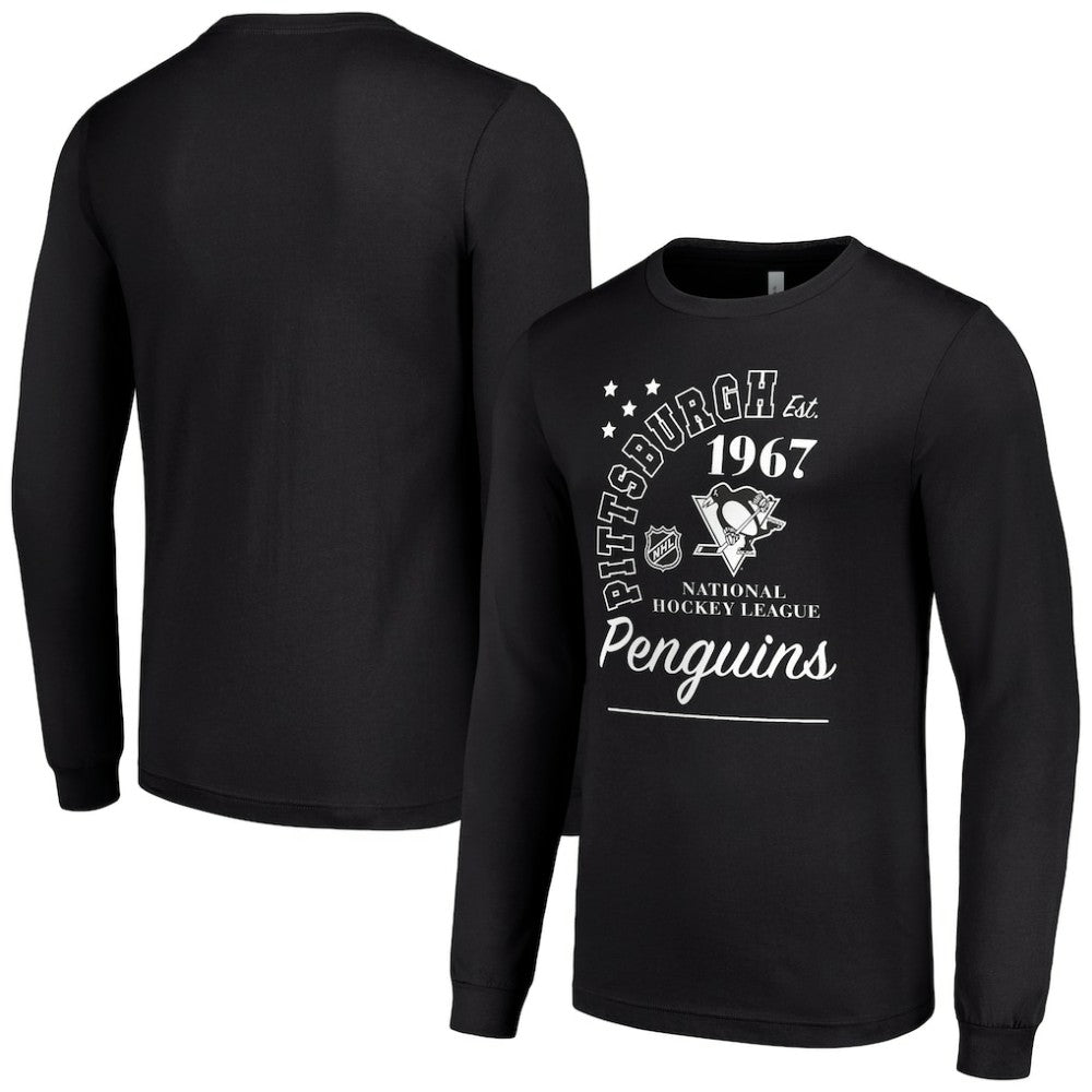 Pittsburgh Penguins Starter Arch City Theme Graphic Long Sleeve T-Shirt - Black - NHL 200594611