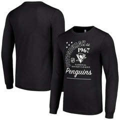 Pittsburgh Penguins Starter Arch City Theme Graphic Long Sleeve T-Shirt - Black - NHL 200594611
