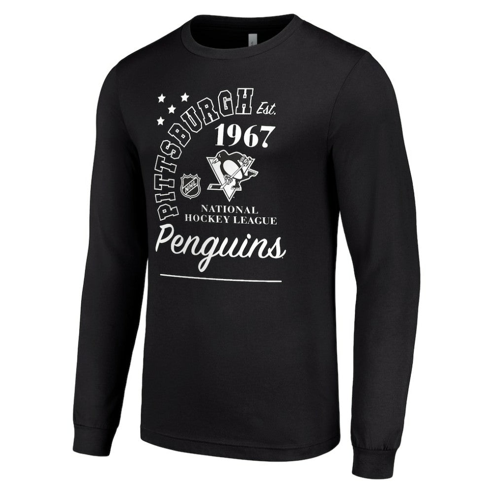 Pittsburgh Penguins Starter Arch City Theme Graphic Long Sleeve T-Shirt - Black - NHL 200594611