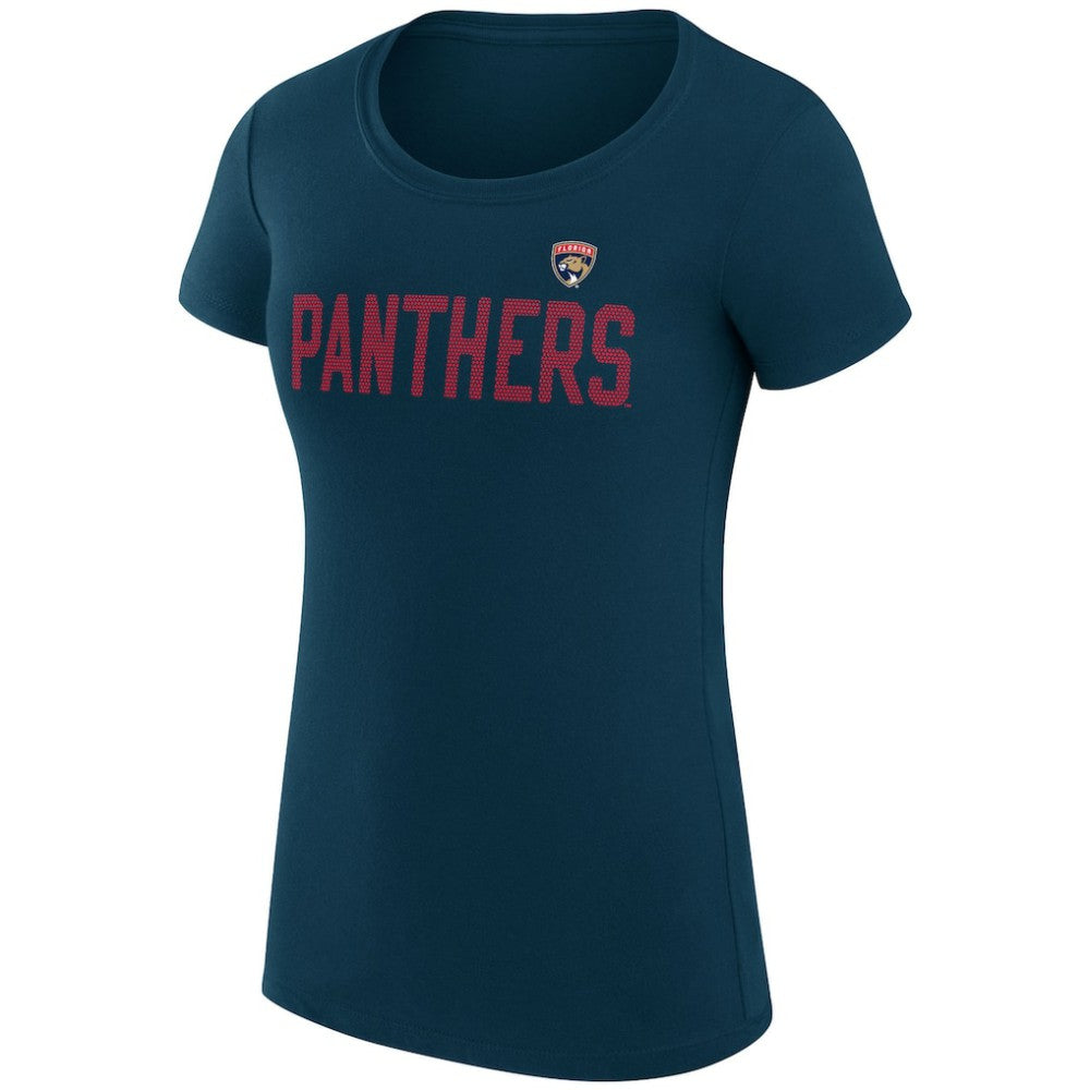 Florida Panthers G-III 4Her by Carl Banks Women's Super-Slim Fit Lightweight Dot Print Team T-Shirt - Navy - NHL 200595195