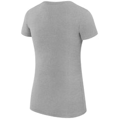 Colorado Avalanche G-III 4Her by Carl Banks Women's Super-Slim Fit Lightweight Dot Print Team T-Shirt - Heather Gray - NHL 200595269